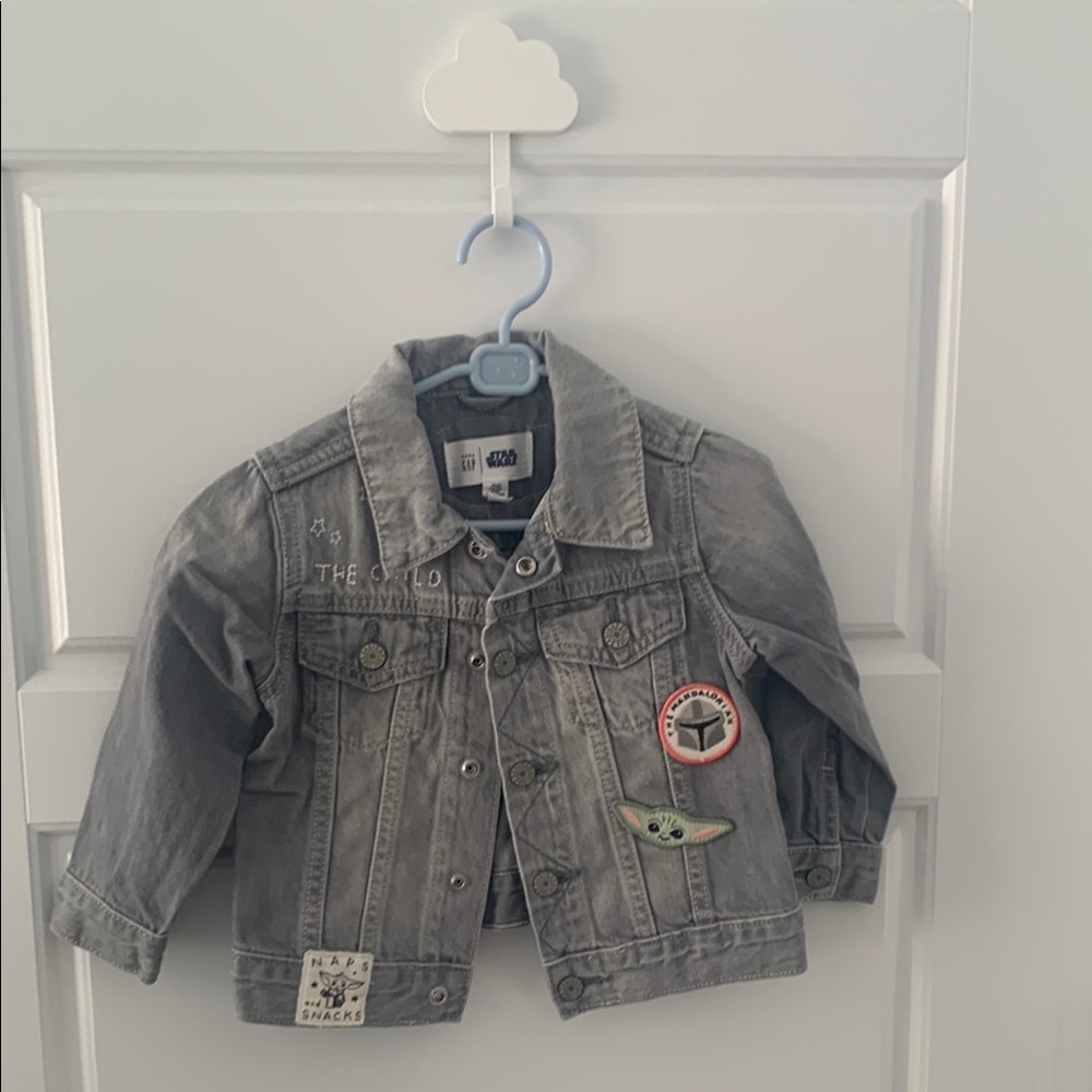 Star Wars Kids Gray Denim Jacket New